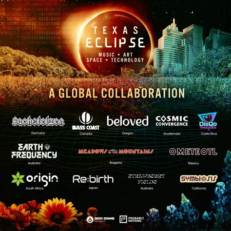 Texas eclipse festival - Texas Eclipse is an unparalleled celebration of music, creativity, and cultural exchange happening at the sprawling 1300+ acres at Reveille Peak Ranch in Burnet, TX from April 5-9.